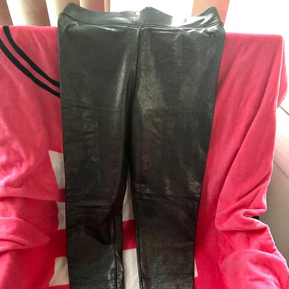 PINK limited edition holographic leggings